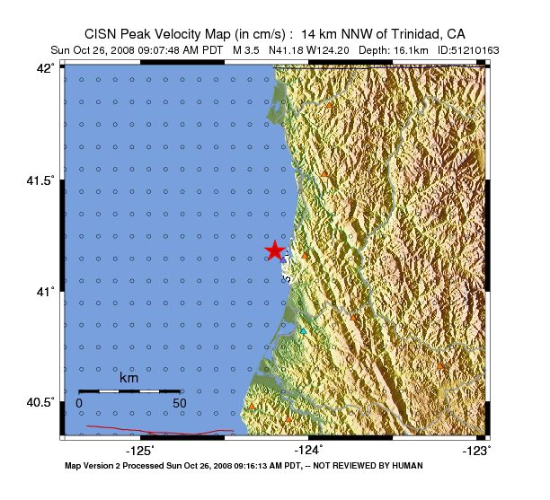 Peak Ground Velocity Image