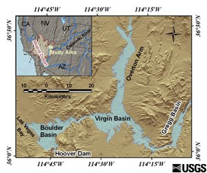 Location of Lake Mead