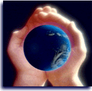 picture of hands holding globe