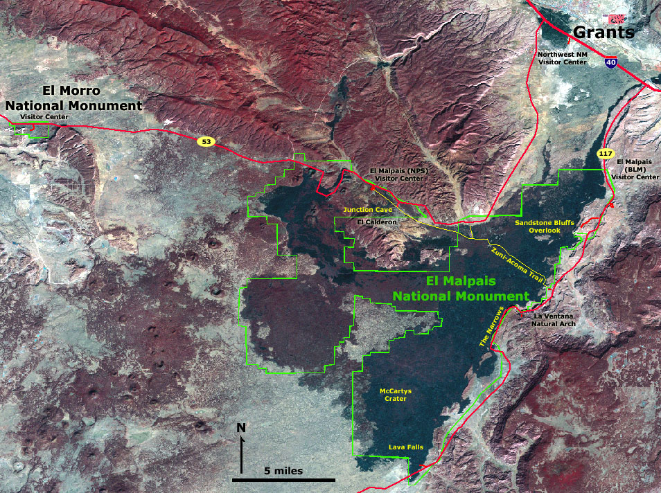 Map of El Morro National Monument