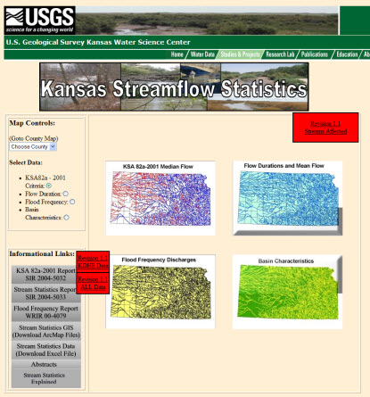 Kansas Streamflow Statistics