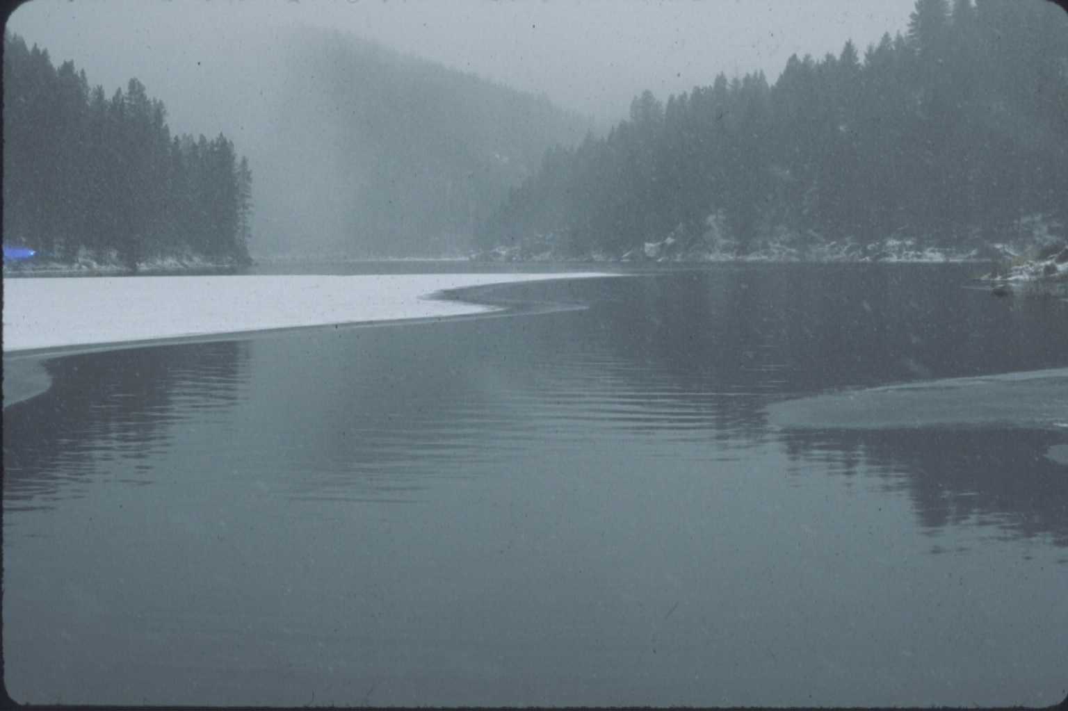 picture of misty lake