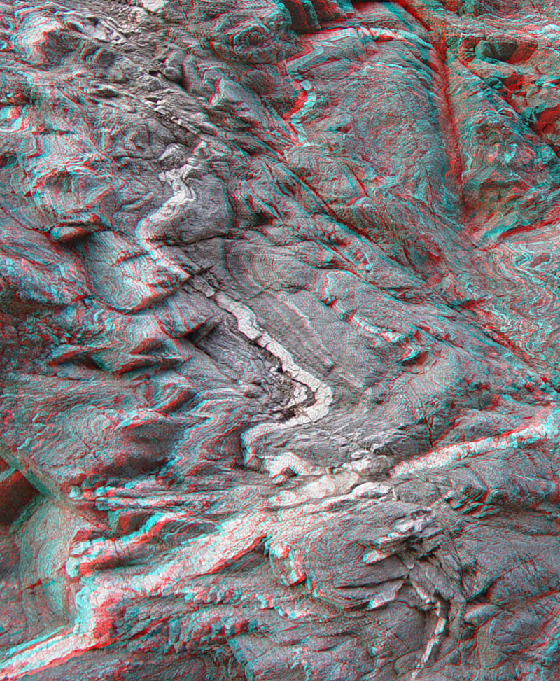 Schist, gneiss, and aplite veins in upper Colored Canyon