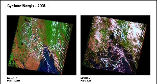 side by side satellite imagery comparison - read caption below