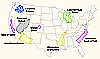 [Map: USGS Regional Ground-Water Availability Studies]