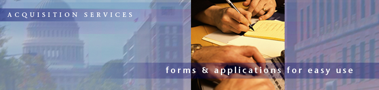 Acquisition Services: Forms & Applications for Easy Use