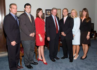 Senator Inhofe meets with Oklahoma interns in his D.C. office