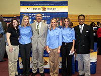 Congressman Clay and Dr. Henry Givens with 2007 Career Fair Vendor Participants Anheuser-Busch