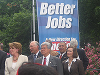 Congressman Wm. Lacy Clay (D) Missouri, joins House Speaker Nancy Pelosi and Senate Majority Leader Harry Reid in commemorating the first federal minimum wage increase in a decade