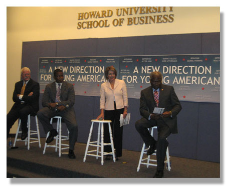 Members of Congress unveiling the Progress Report for Young Americans