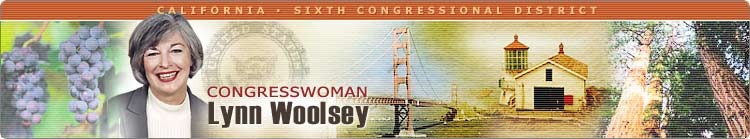 Congresswoman Lynn Woolsey