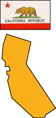 California: Map and State Flag