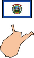 West Virginia: Map and State Flag