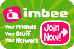 Logo: imbee: Your Friends, Your Stuff, Your Network. Join the NG Kids Group Now!