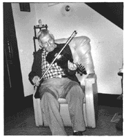 Henry Reed Playing the Fiddle