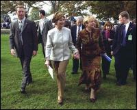 Laura Bush and Ludmila Putina