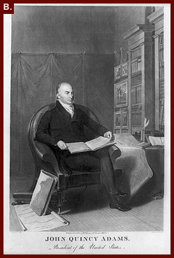 John Quincy Adams, President of the United States / painted by T. Sully; eng. by A.B. Durand, Oct. 6, 1826