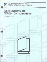 Instructions to Depository Libraries (1992) cover-small size