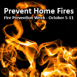 Prevent Home Fires. Fire Prevention Week - October 5-11 (Photo by Michal Leimann)