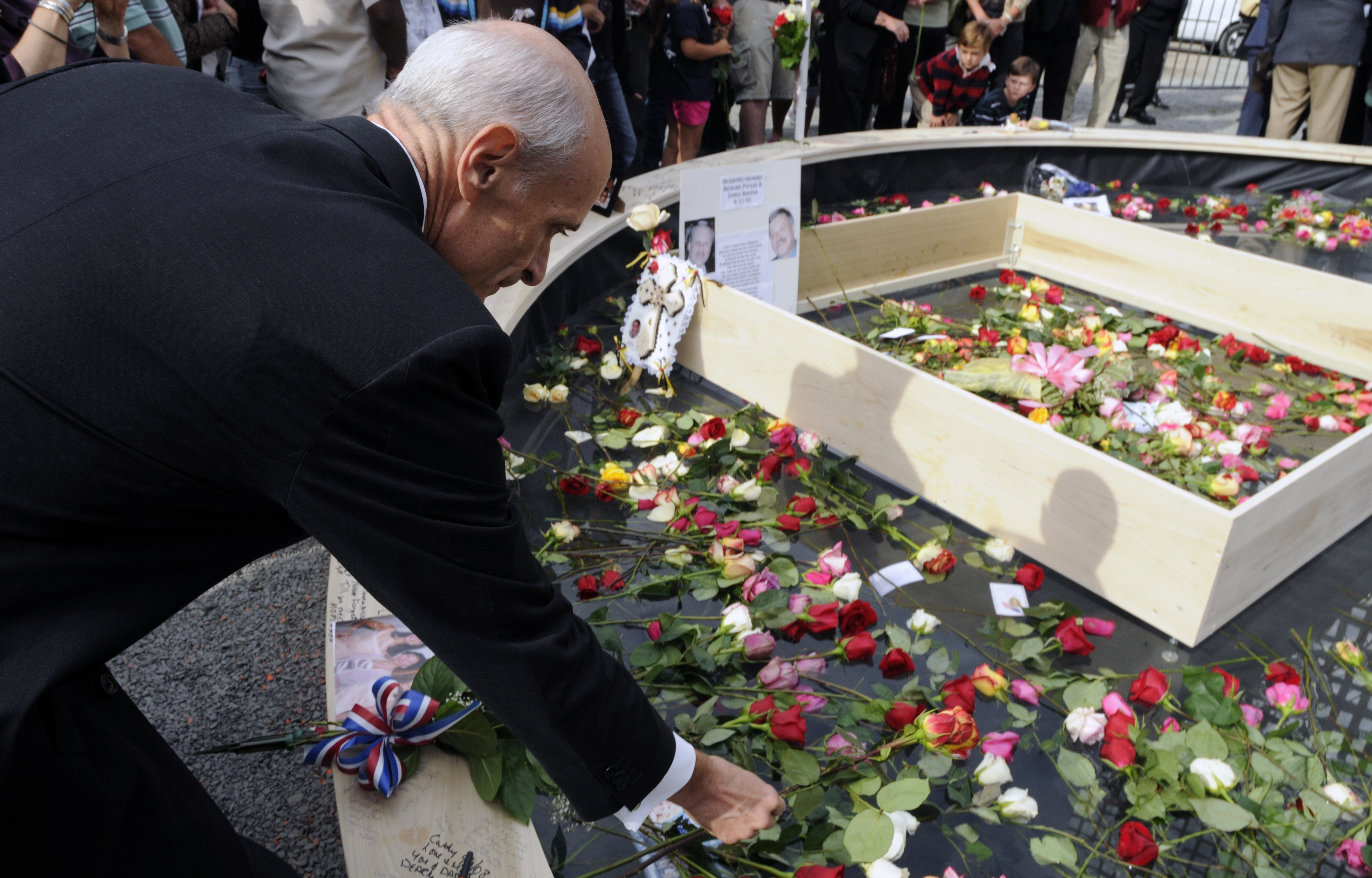 Secretary Chertoff at the September 11 Memorial Service in New York City on September 11, 2008