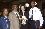 GPO employees greet U.S. Representative James E. Clyburn, who spoke at the 2005 Black History Month Program.