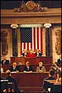 The rostrum in the House of Representatives chamber