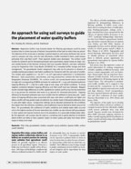 Using Soil Surveys To Guide The Placement Of Water Quality Buffers