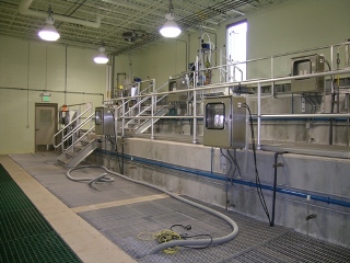 new, high-tech wastewater treatment plant