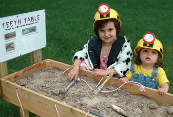 Children Dig for Fossils at the Museum of the Earth