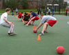 Students Play Dodgeball