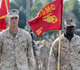 Marines with flags