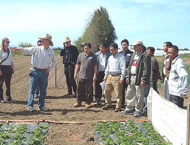 Farmer Robert Ramming and group