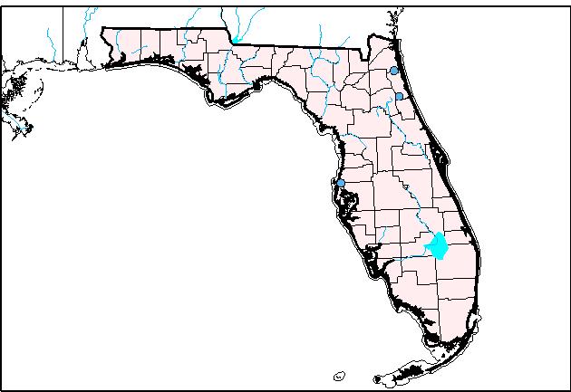 Position pointer over dot for Streamgage number and name