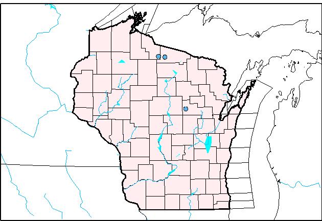 Position pointer over dot for Streamgage number and name