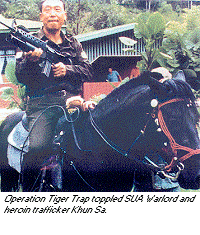 photo - Operation Tiger Trap toppled SUA Warlord and heroin trafficker Khun Sa.