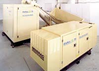 Image of the Biomax machines that use biomass to produce energy.