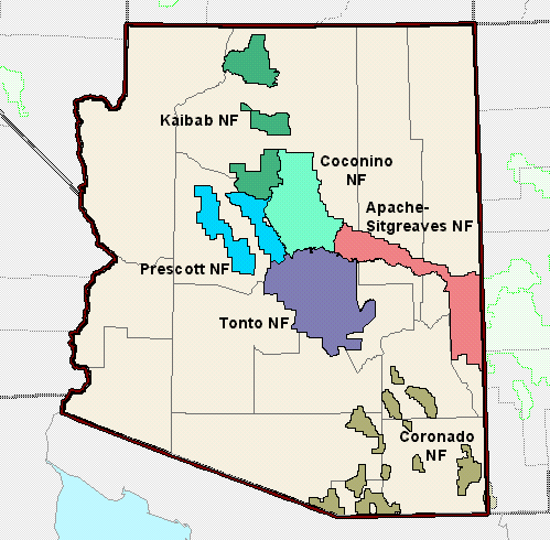 National Forests in Arizona