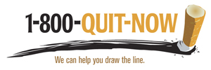 1-800-QUIT-NOW -- We can help you draw the line.