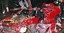Wreckage of three teens killed by drunk driving.
