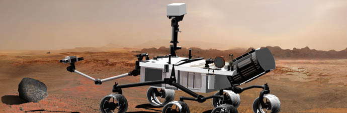 artist concept of Mars Science Laboratory