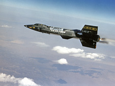 X-15 in flight.