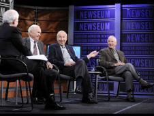 From left to right: Nick Clooney, Frank Borman, James Lovell and William Anders.