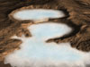 artist concept of glacier on Mars