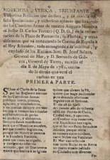 Noticiosa, Verica Triumfante, y Victoriosa Relacion Que Declara . . . La Restauracion De La Plaza De Panzacola, La Florida . . . El Dia 8. Mayo De 1781 (An account of the truly triumphant and victorious events of the capture of Pensacola, Florida . . . on May 8, 1781)