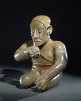 HOLLOW KNEELING MALE FIGURE