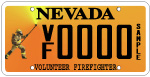Volunteer Firefighter Plate