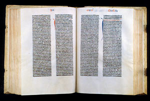 Image of the Gutenberg Bible