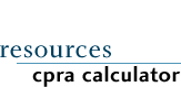 resources - cpra calculator