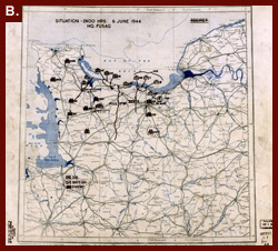 HQ Twelfth Army Group situation map, 1944