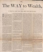 The Way to Wealth, and a Plan by which Every Man may pay his Taxes.